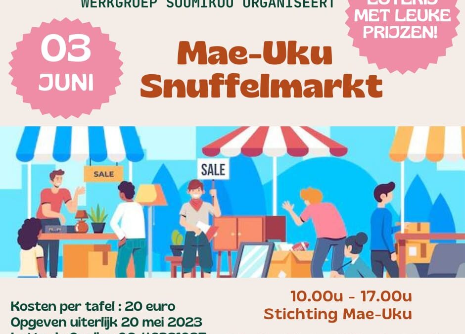 Mae Uku Snuffelmarkt 3 juni 2023